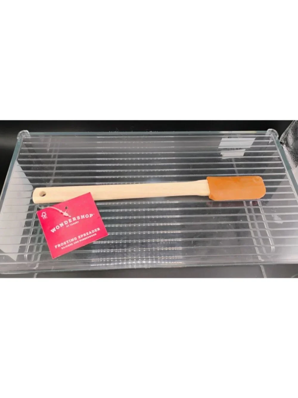 Wondershop Frosting Spreader Silicone & Rubberwood Baking Utensil